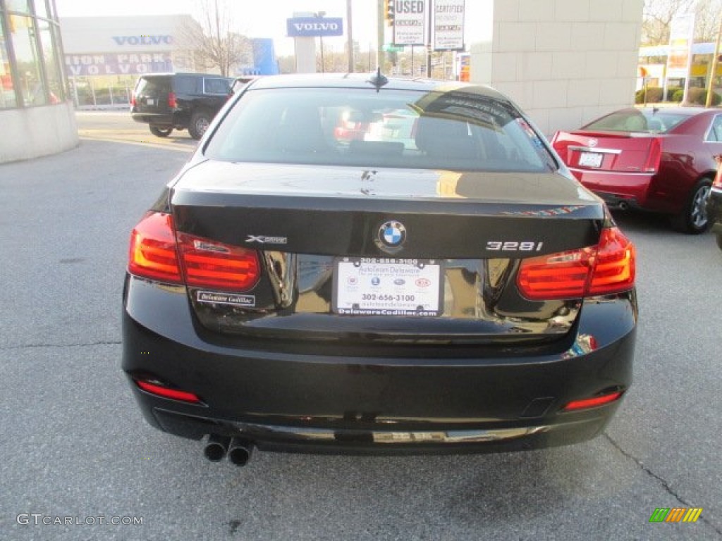 2013 3 Series 328i xDrive Sedan - Jet Black / Black photo #5