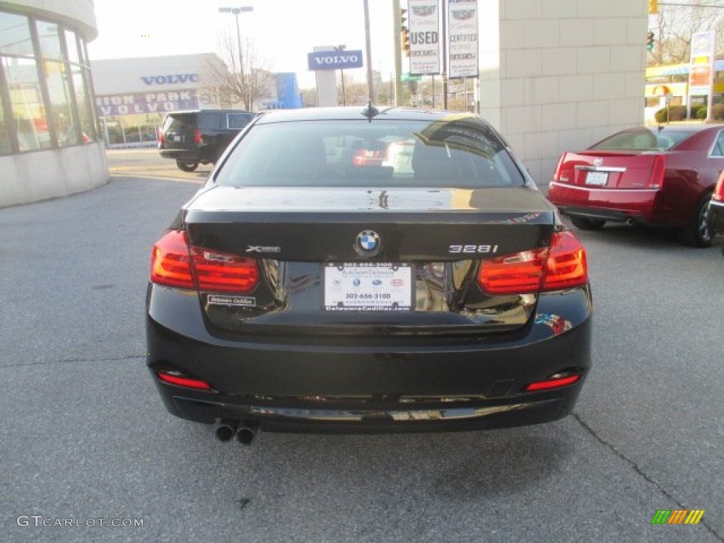 2013 3 Series 328i xDrive Sedan - Jet Black / Black photo #6