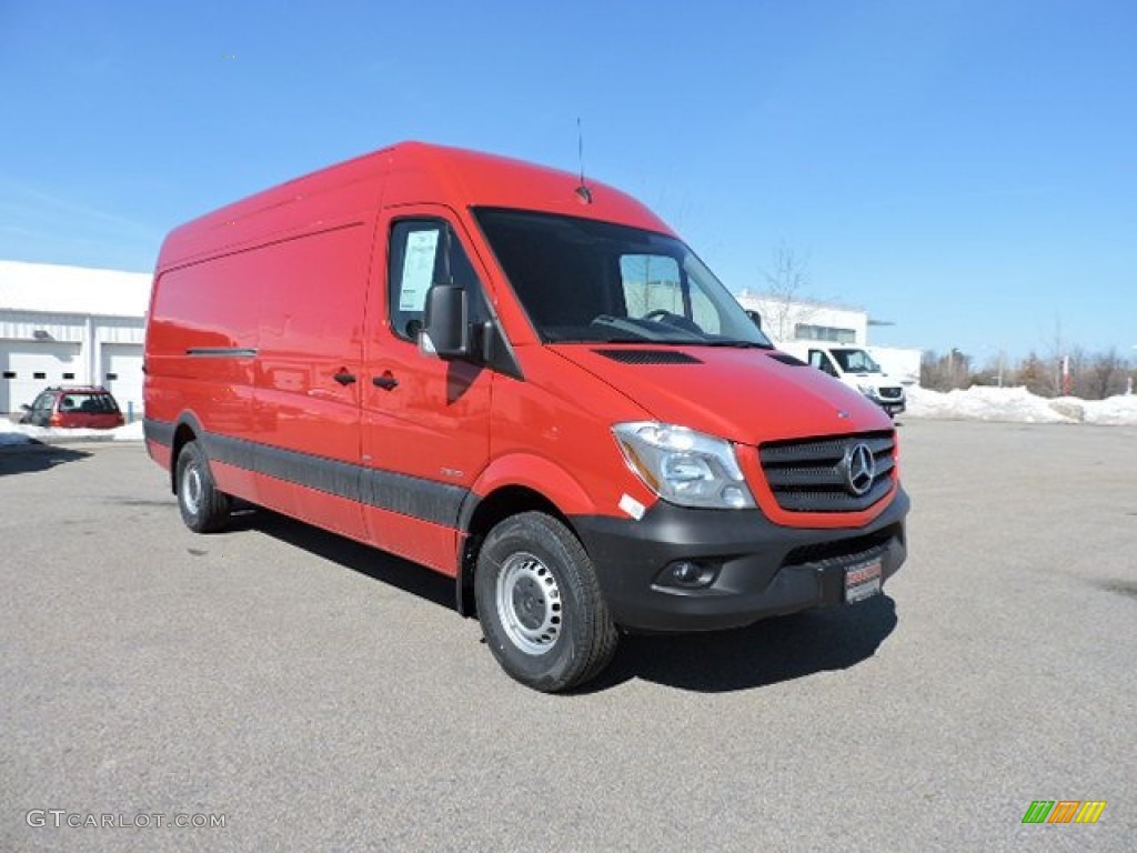 Jupiter Red 2015 Mercedes-Benz Sprinter 2500 High Roof Cargo Van Exterior Photo #102516167