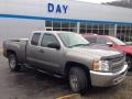 2013 Graystone Metallic Chevrolet Silverado 1500 LS Extended Cab 4x4  photo #3