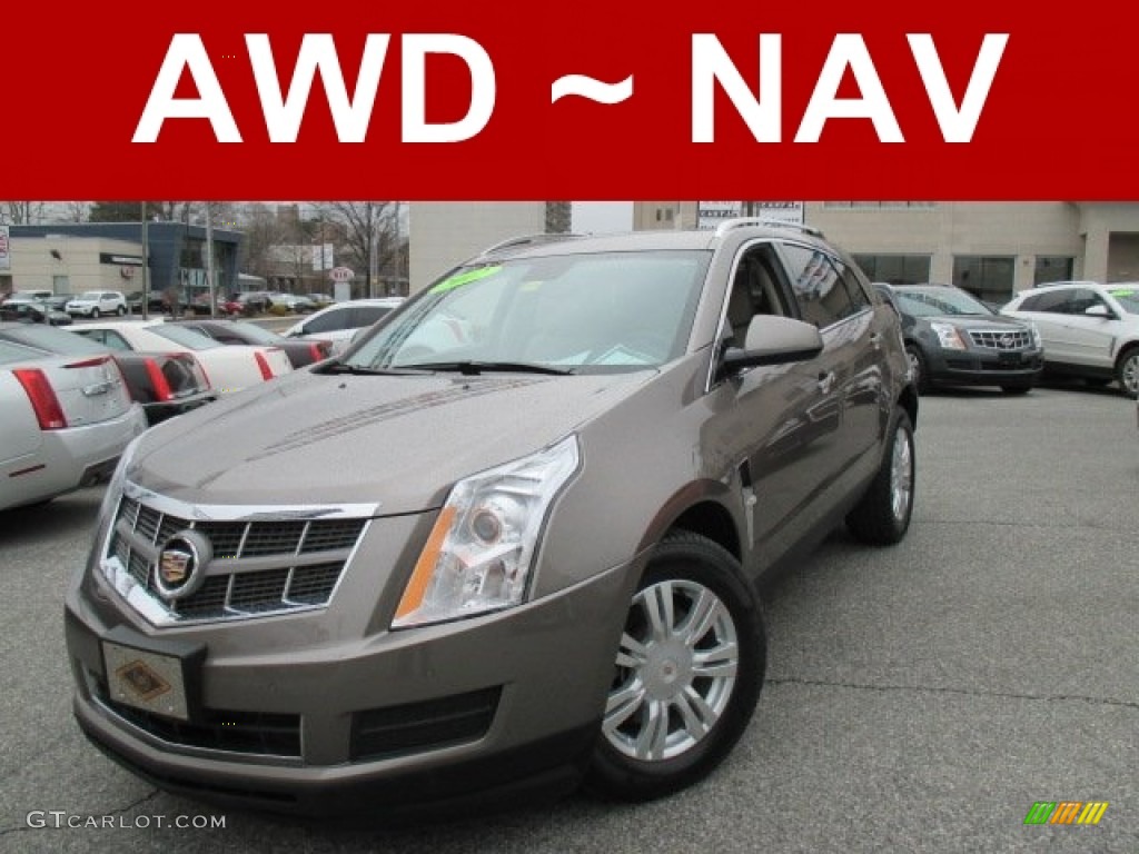 2012 SRX Luxury AWD - Mocha Steel Metallic / Shale/Brownstone photo #1