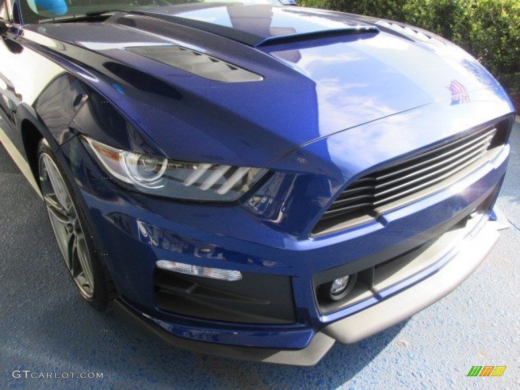 2015 Mustang Roush Stage 2 Coupe - Deep Impact Blue Metallic / Ebony photo #2