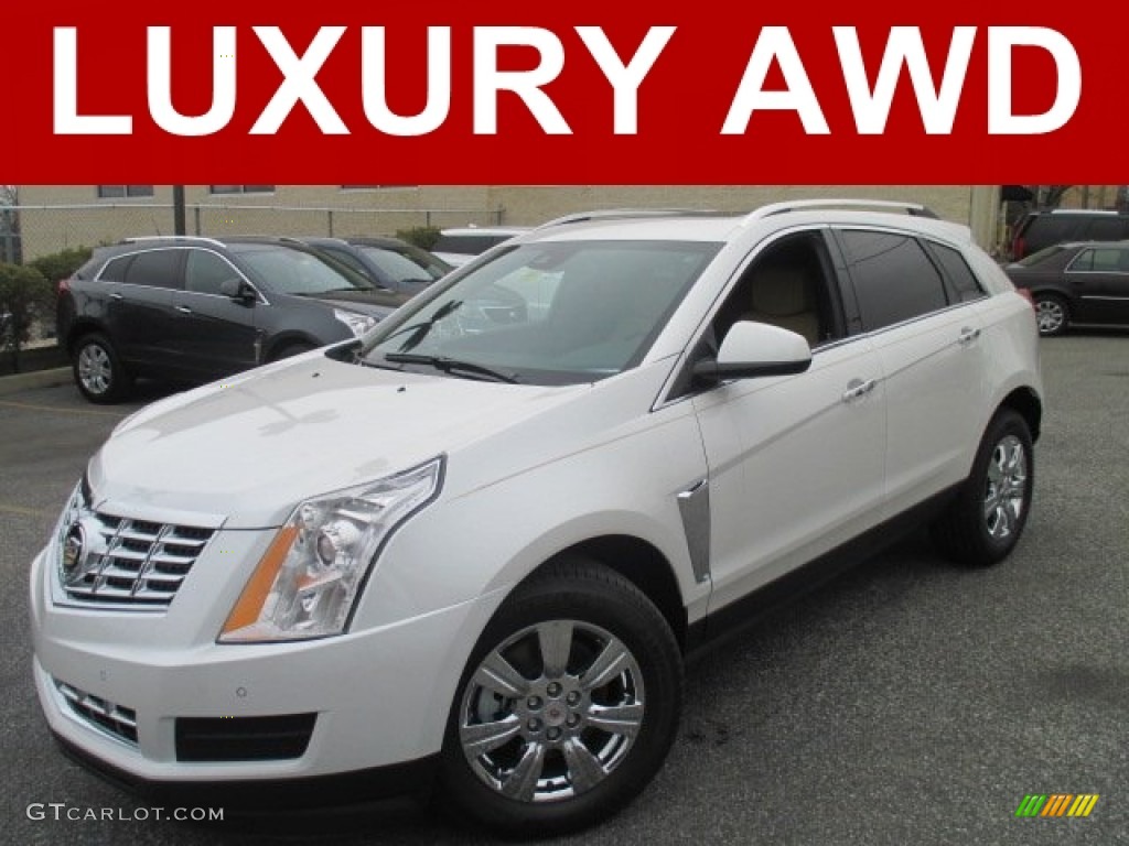 2015 SRX Luxury AWD - Platinum Ice Tricoat / Caramel/Ebony photo #1