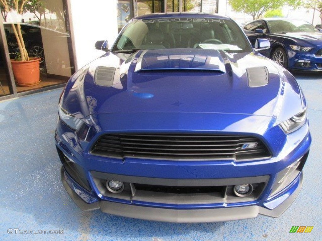Deep Impact Blue Metallic 2015 Ford Mustang Roush Stage 2 Coupe Exterior Photo #102518822
