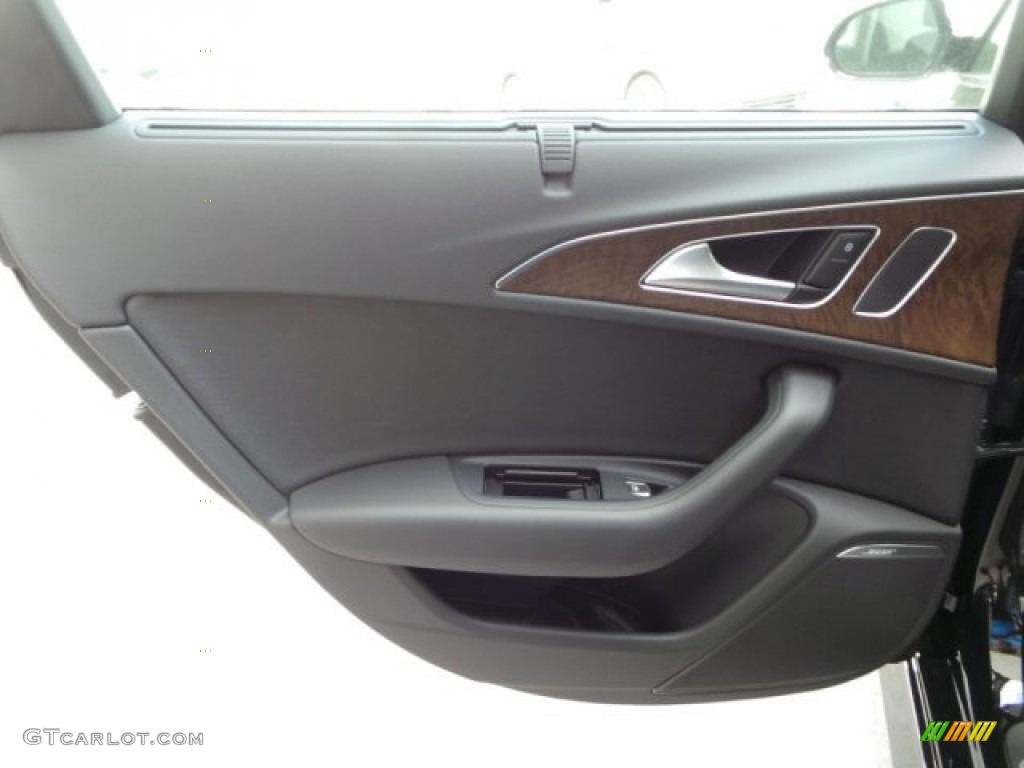 2016 Audi A6 3.0 TFSI Prestige quattro Black Door Panel Photo #102522317