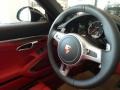 Black/Garnet Red Steering Wheel Photo for 2015 Porsche 911 #102523043