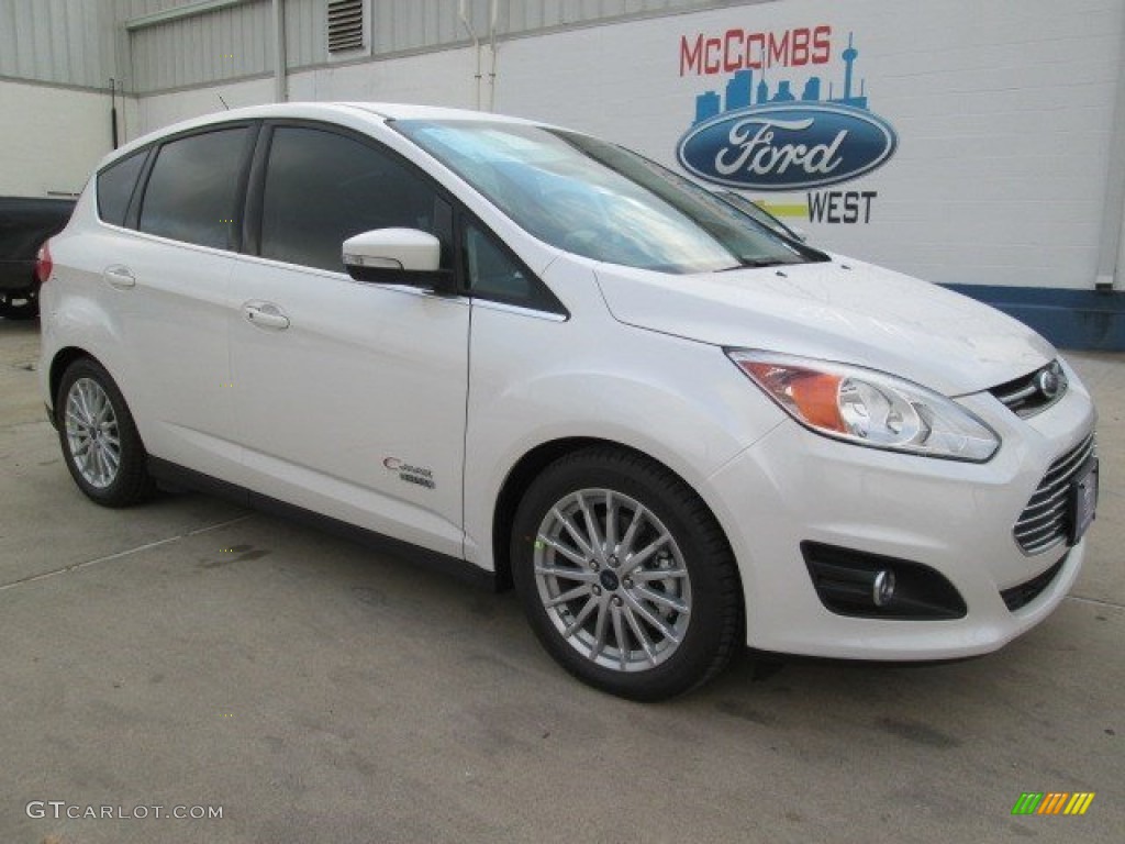 2015 C-Max Energi - White Platinum Tricoat / Medium Light Stone photo #1