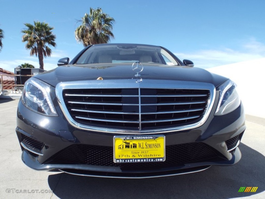 2015 S 550 Sedan - Anthracite Blue Metallic / Crystal Grey/Seashell Grey photo #2