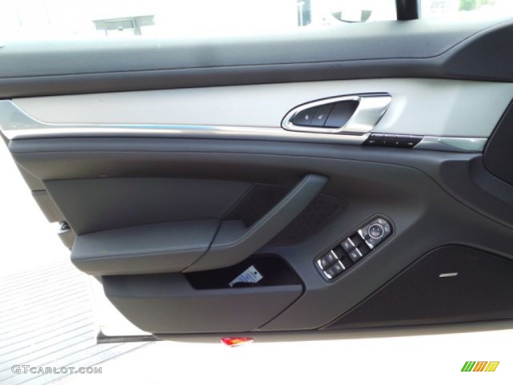 2015 Porsche Panamera Standard Panamera Model Black Door Panel Photo #102526448