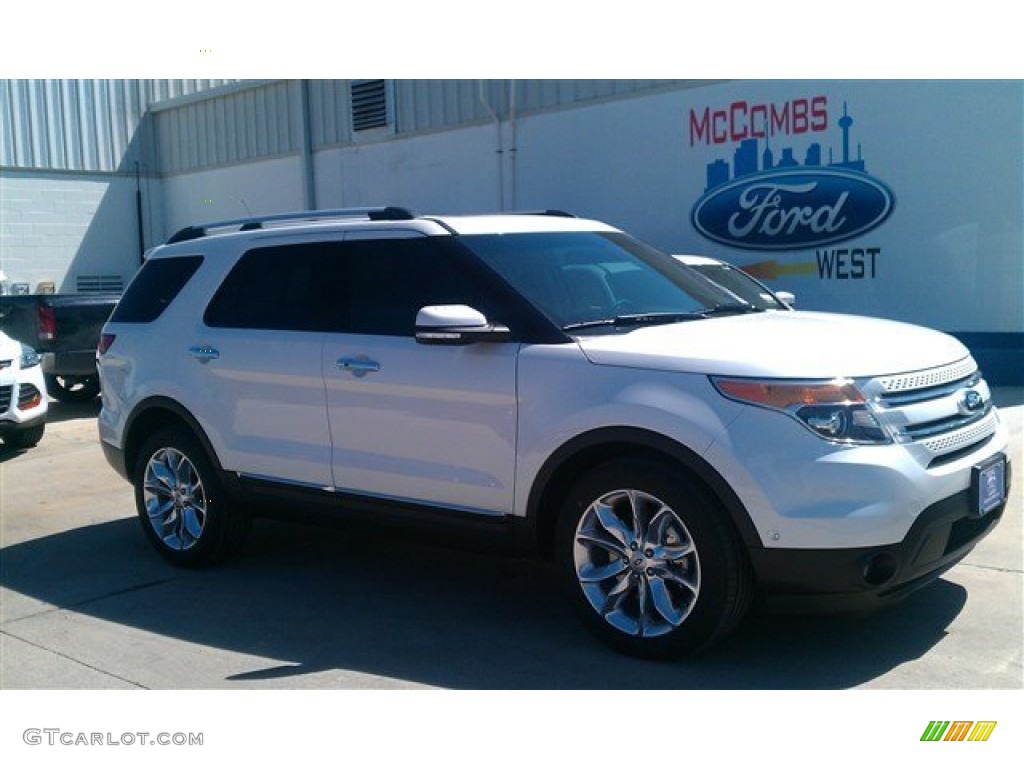2015 Explorer Limited - White Platinum / Charcoal Black photo #1