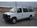 Oxford White 2012 Ford E Series Van E350 XL Extended Passenger