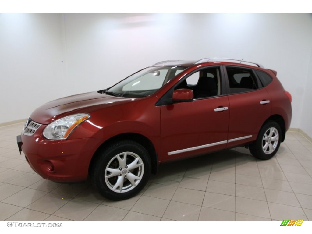 Cayenne Red 2011 Nissan Rogue SV AWD Exterior Photo #102530399