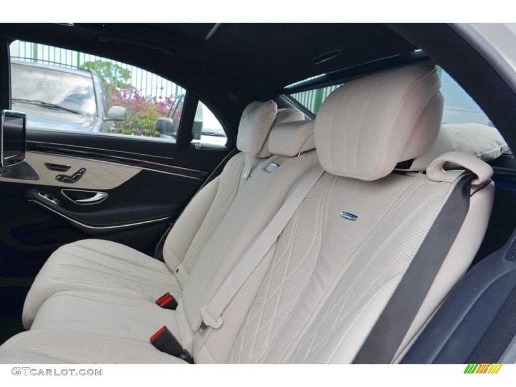 2015 Mercedes-Benz S 63 AMG 4Matic Sedan Rear Seat Photo #102530777