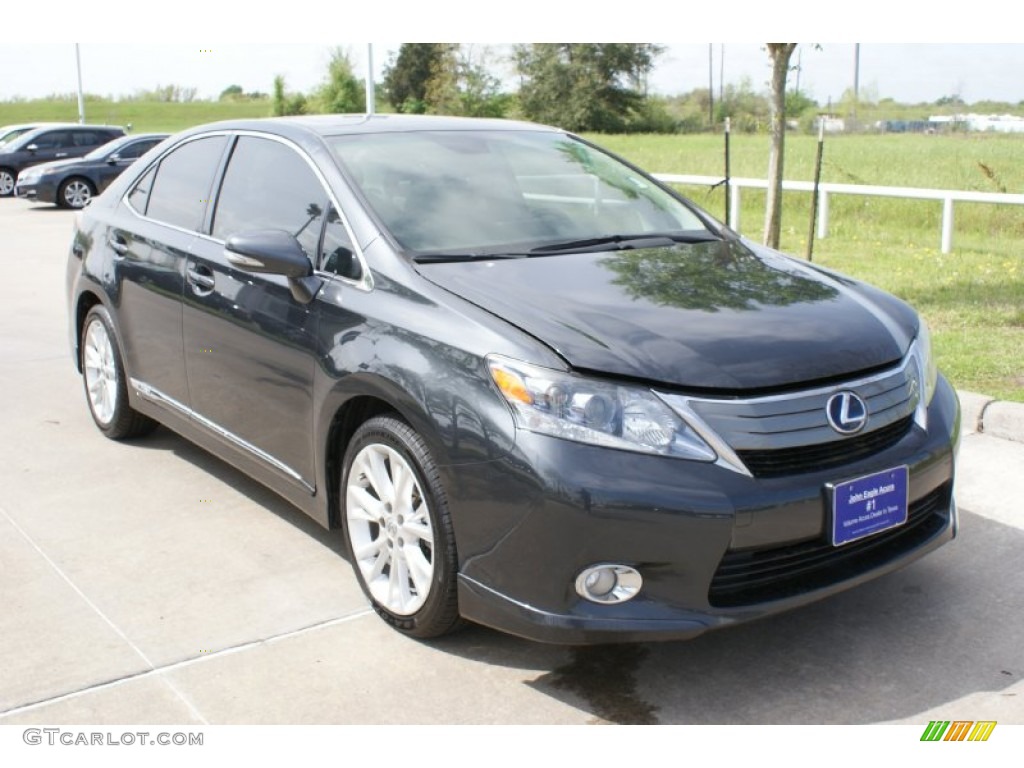 2010 HS 250h Hybrid Premium - Smoky Granite Mica / Parchment photo #9