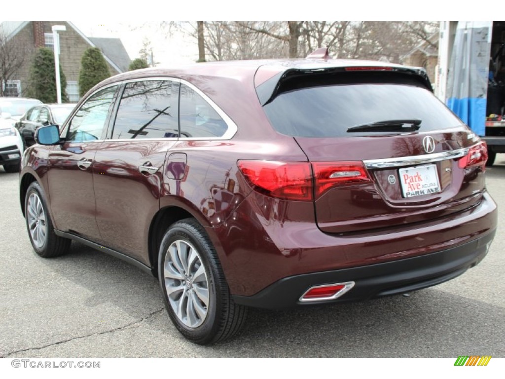 2015 MDX SH-AWD Technology - Dark Cherry Pearl / Parchment photo #5