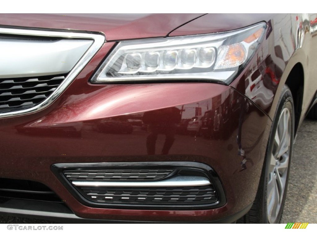 2015 MDX SH-AWD Technology - Dark Cherry Pearl / Parchment photo #31