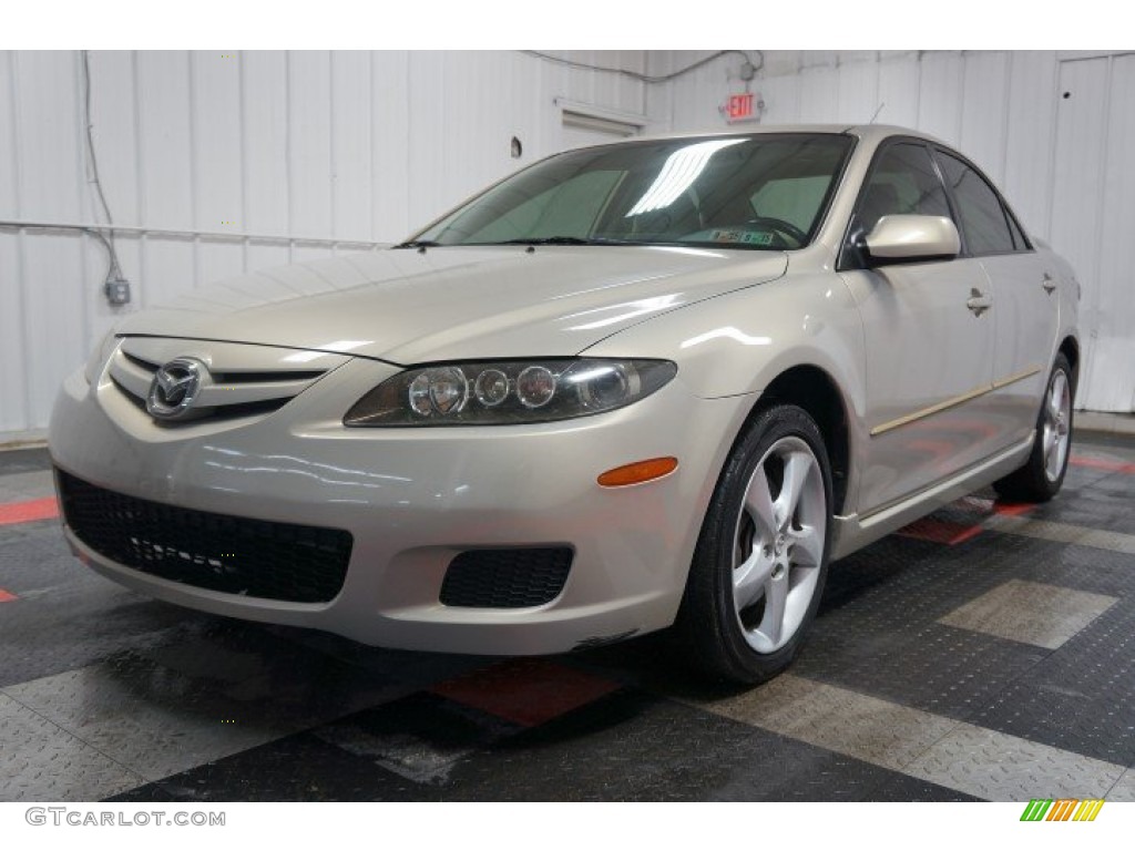 2007 MAZDA6 i Sport Sedan - Smokestone / Beige photo #3