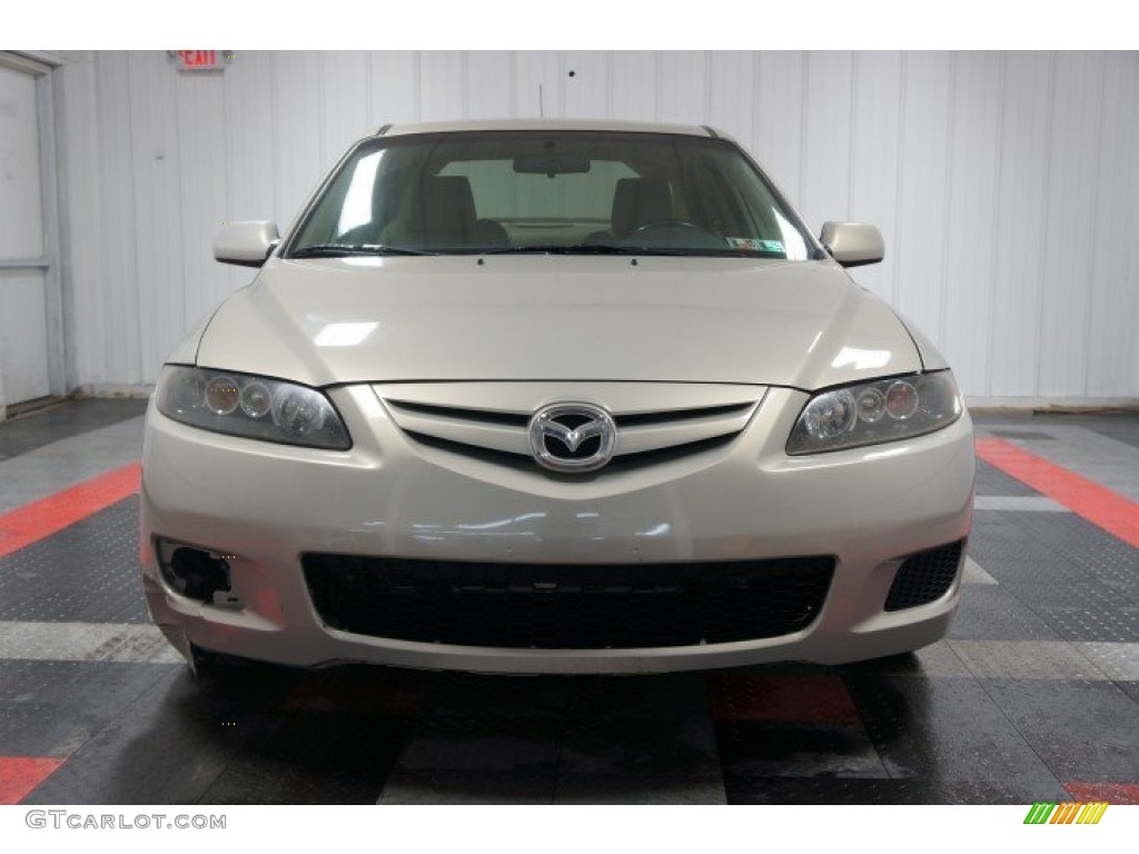 2007 MAZDA6 i Sport Sedan - Smokestone / Beige photo #4