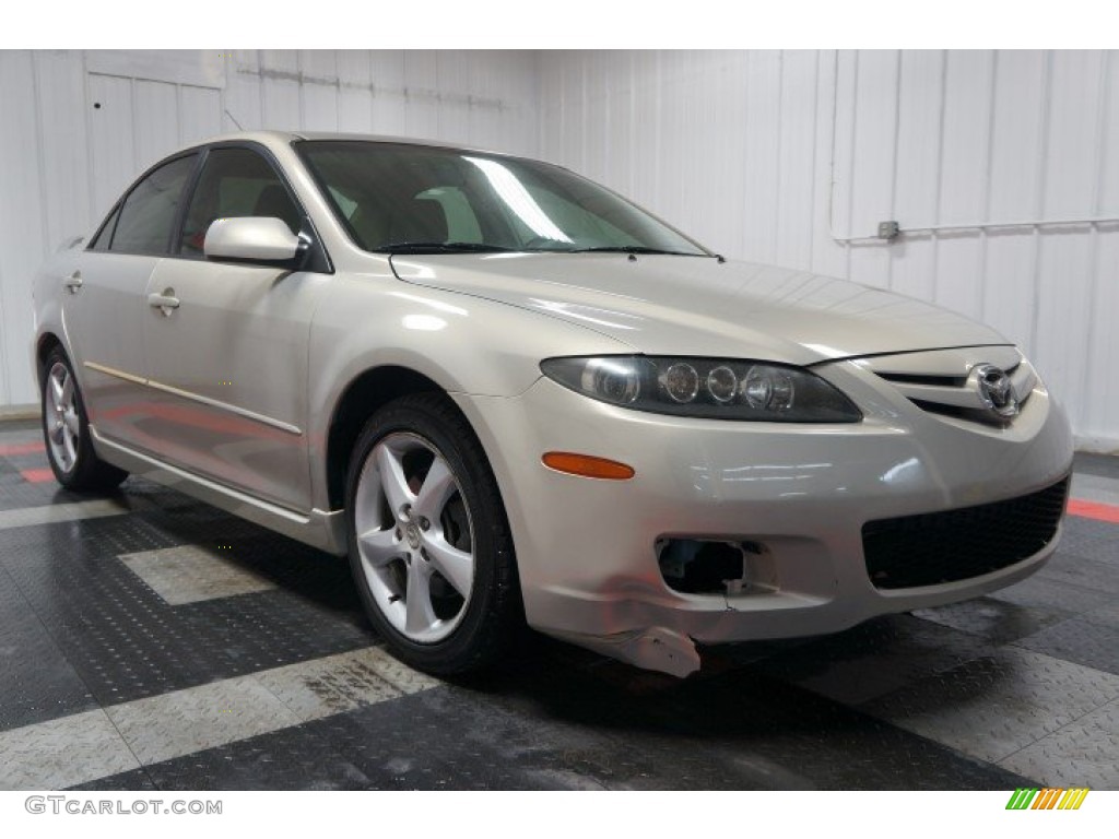 2007 MAZDA6 i Sport Sedan - Smokestone / Beige photo #5