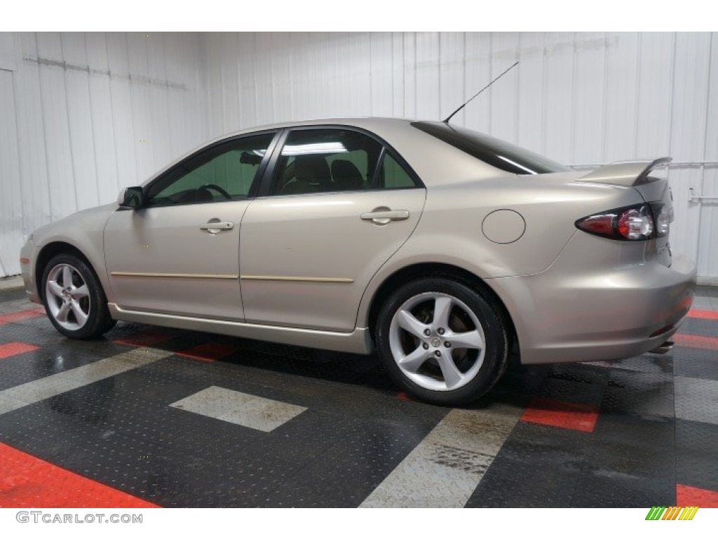 2007 MAZDA6 i Sport Sedan - Smokestone / Beige photo #11