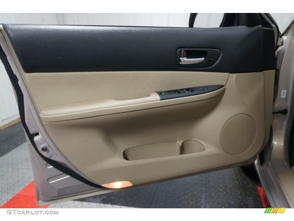 2007 MAZDA6 i Sport Sedan - Smokestone / Beige photo #12