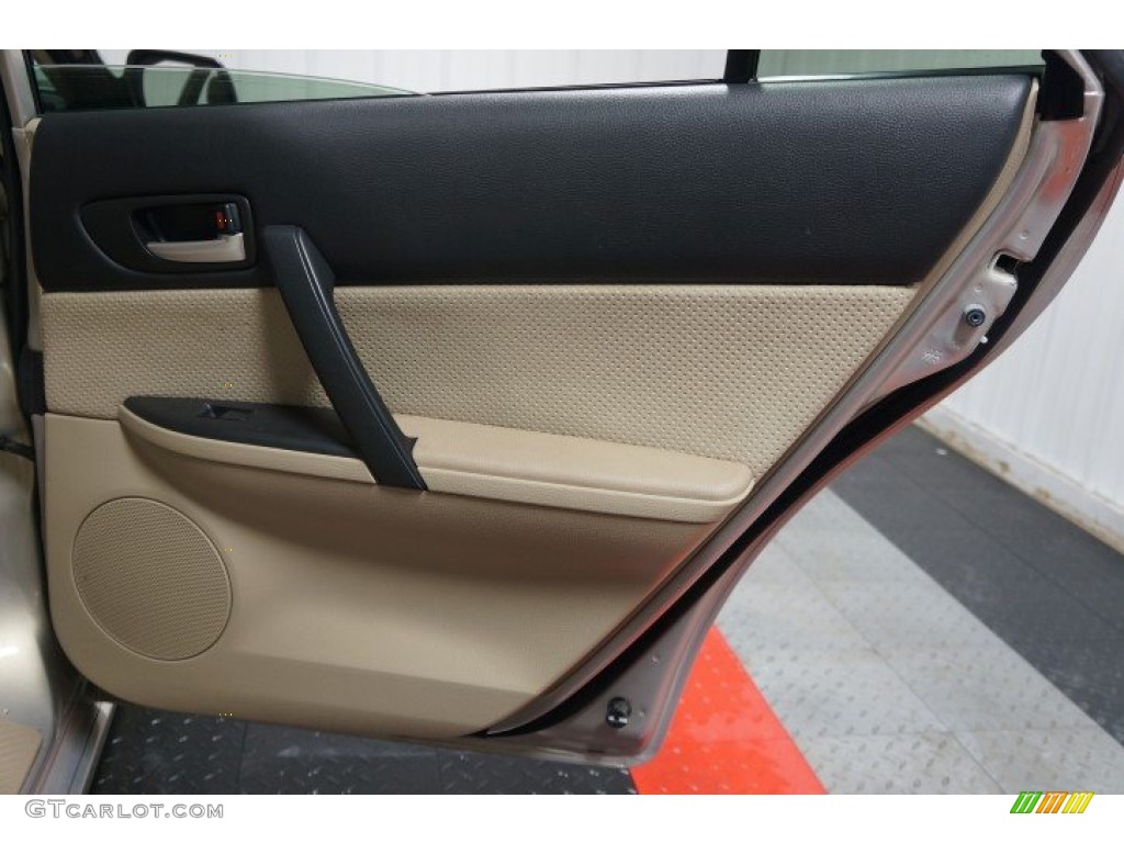 2007 MAZDA6 i Sport Sedan - Smokestone / Beige photo #16