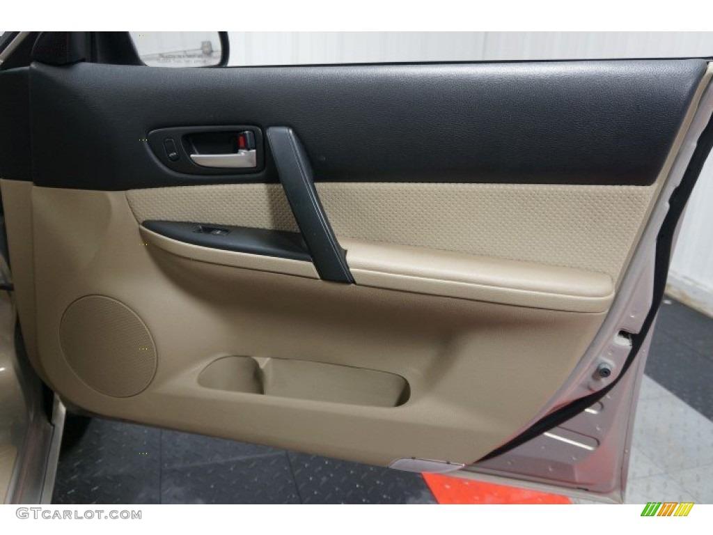 2007 MAZDA6 i Sport Sedan - Smokestone / Beige photo #17