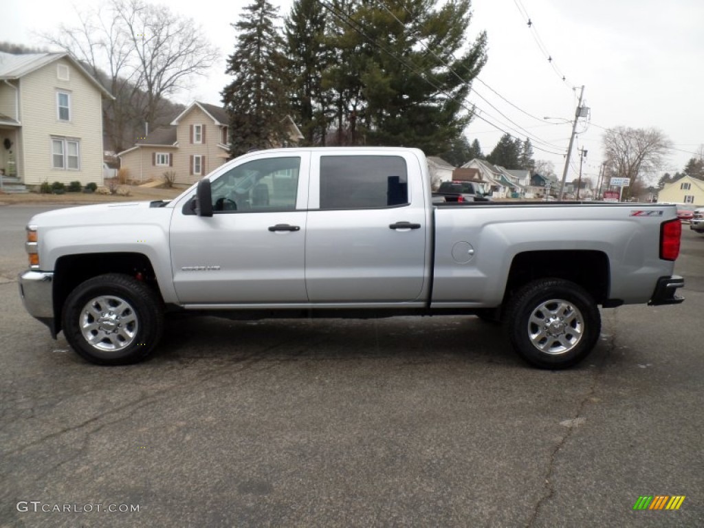 Silver Ice Metallic 2015 Chevrolet Silverado 2500HD LT Crew Cab 4x4 Exterior Photo #102536780