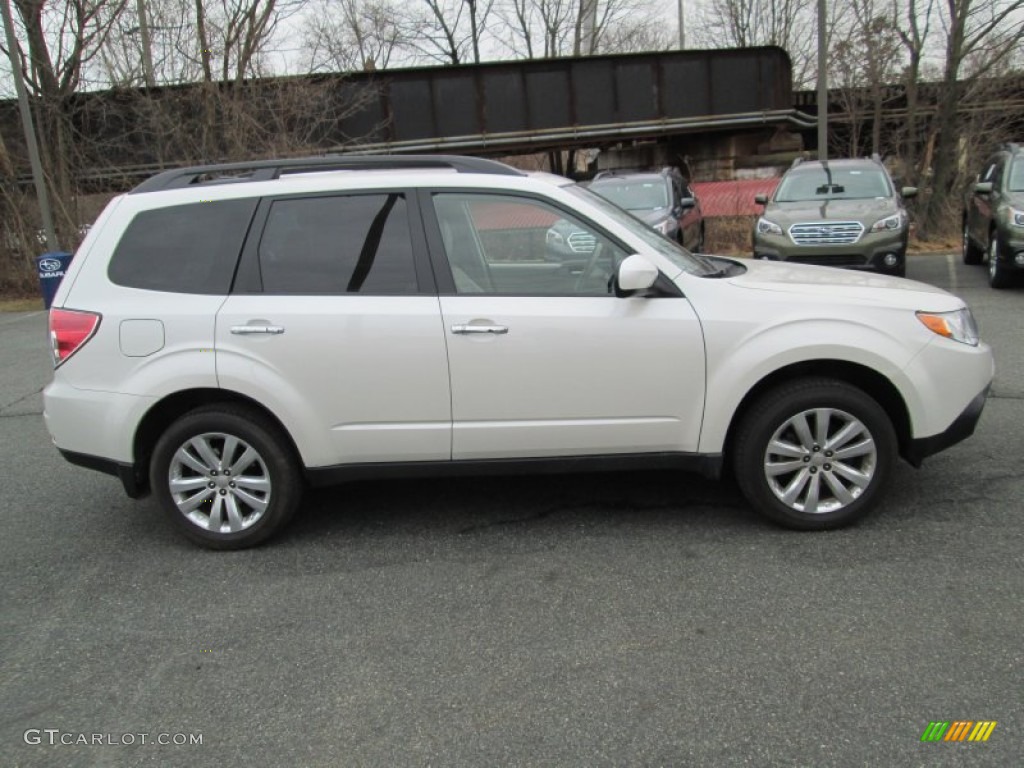 2012 Forester 2.5 X Premium - Satin White Pearl / Platinum photo #5