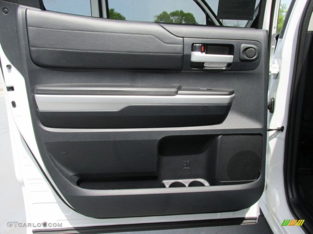 2015 Toyota Tundra Limited CrewMax Black Door Panel Photo #102546647