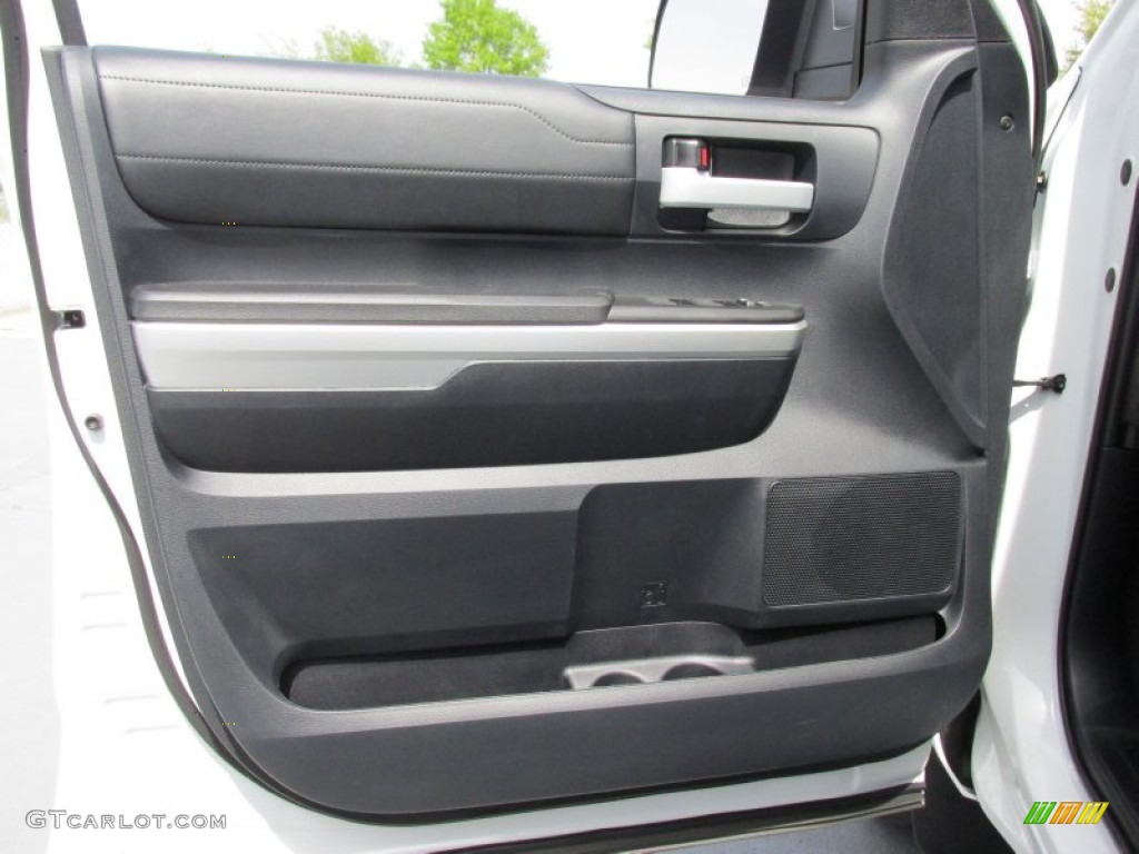 2015 Toyota Tundra Limited CrewMax Black Door Panel Photo #102546660