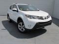 2015 Super White Toyota RAV4 XLE  photo #2