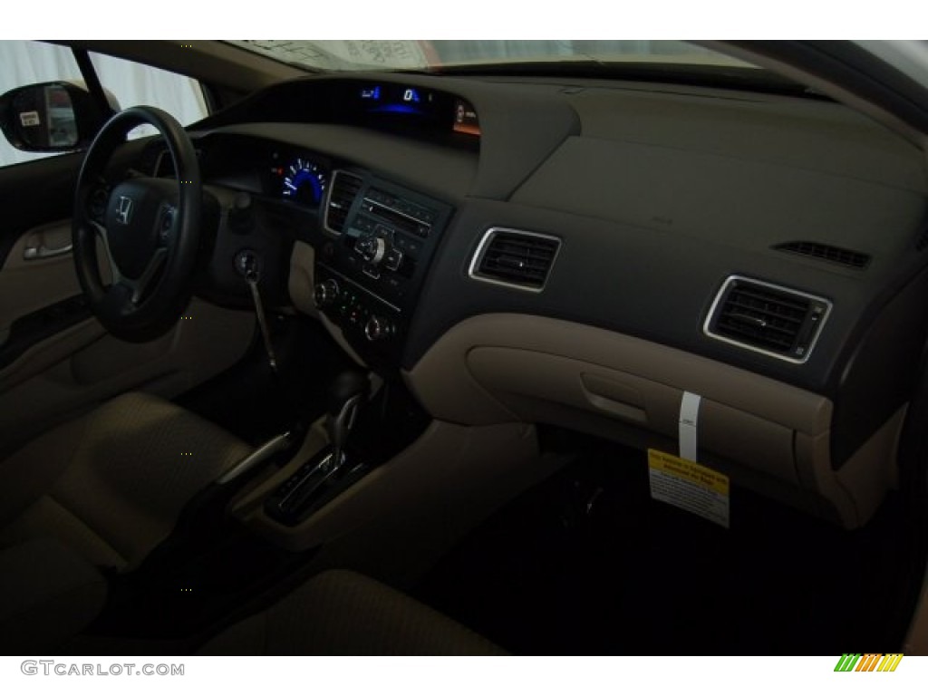 2015 Civic HF Sedan - Taffeta White / Beige photo #24