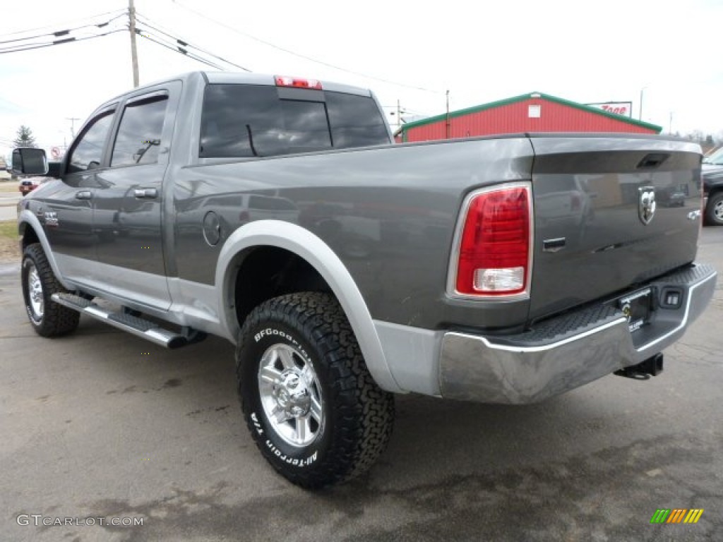 2013 2500 Laramie Crew Cab 4x4 - Mineral Gray Metallic / Black photo #2