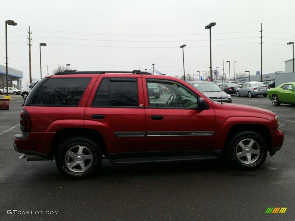 2002 TrailBlazer LT 4x4 - Majestic Red Metallic / Dark Pewter photo #5