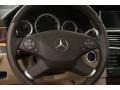 2010 Mercedes-Benz E Almond Beige Interior Steering Wheel Photo