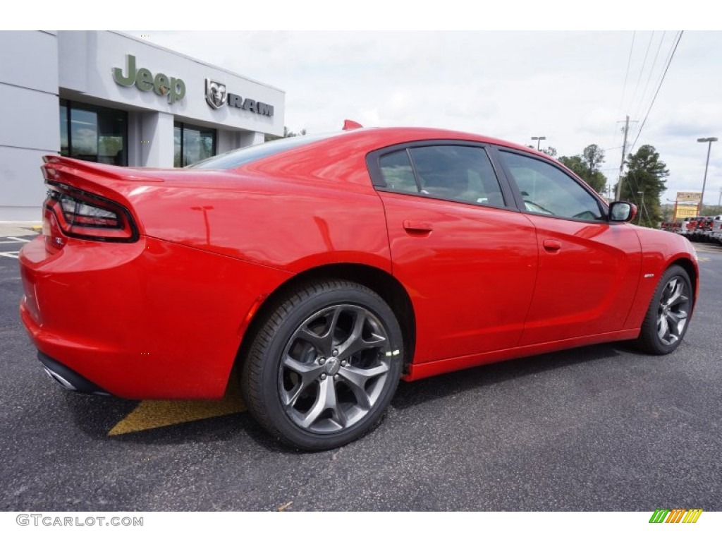 2015 Charger R/T - Redline Red Tri-Coat Pearl / Black photo #7