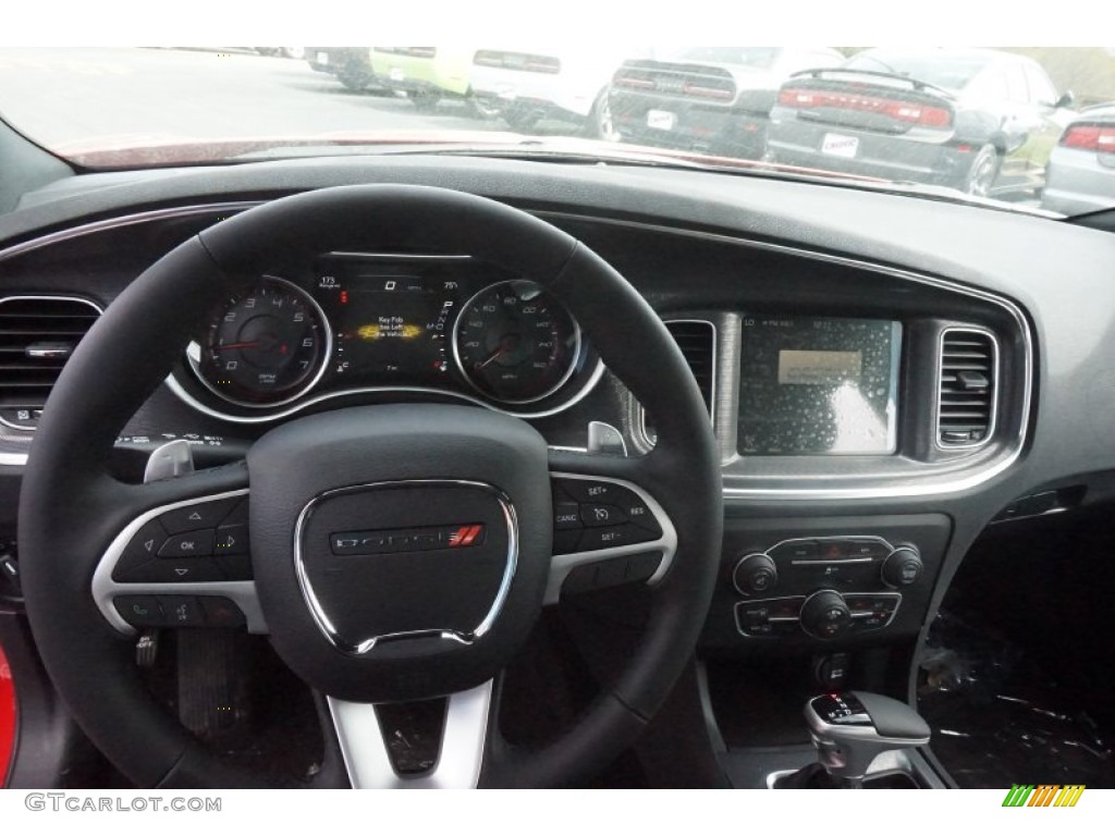 2015 Charger R/T - Redline Red Tri-Coat Pearl / Black photo #10