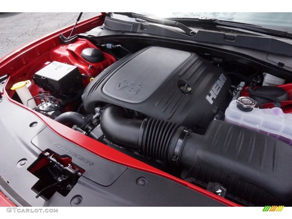 2015 Dodge Charger R/T 5.7 Liter HEMI MDS OHV 16-Valve VVT V8 Engine Photo #102556291