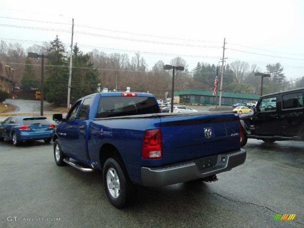 2011 Ram 1500 ST Quad Cab 4x4 - Deep Water Blue Pearl / Dark Slate Gray/Medium Graystone photo #5