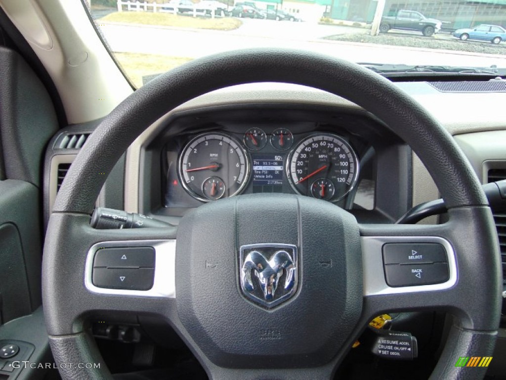 2011 Ram 1500 ST Quad Cab 4x4 - Deep Water Blue Pearl / Dark Slate Gray/Medium Graystone photo #24