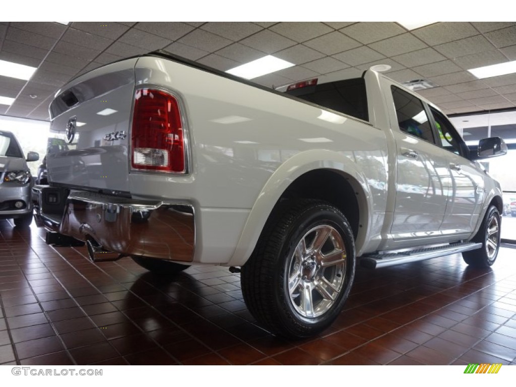 2015 1500 Laramie Long Horn Crew Cab 4x4 - Bright White / Canyon Brown/Light Frost photo #6