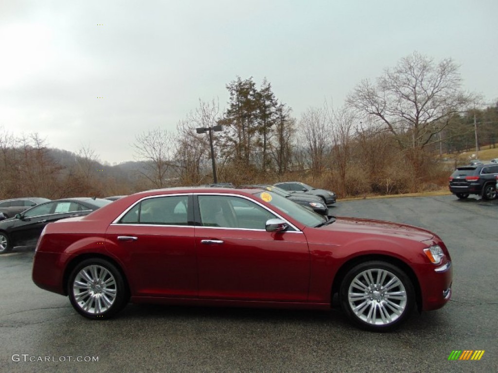2013 300 C - Deep Cherry Red Crystal Pearl / Dark Frost Beige/Light Frost Beige photo #2