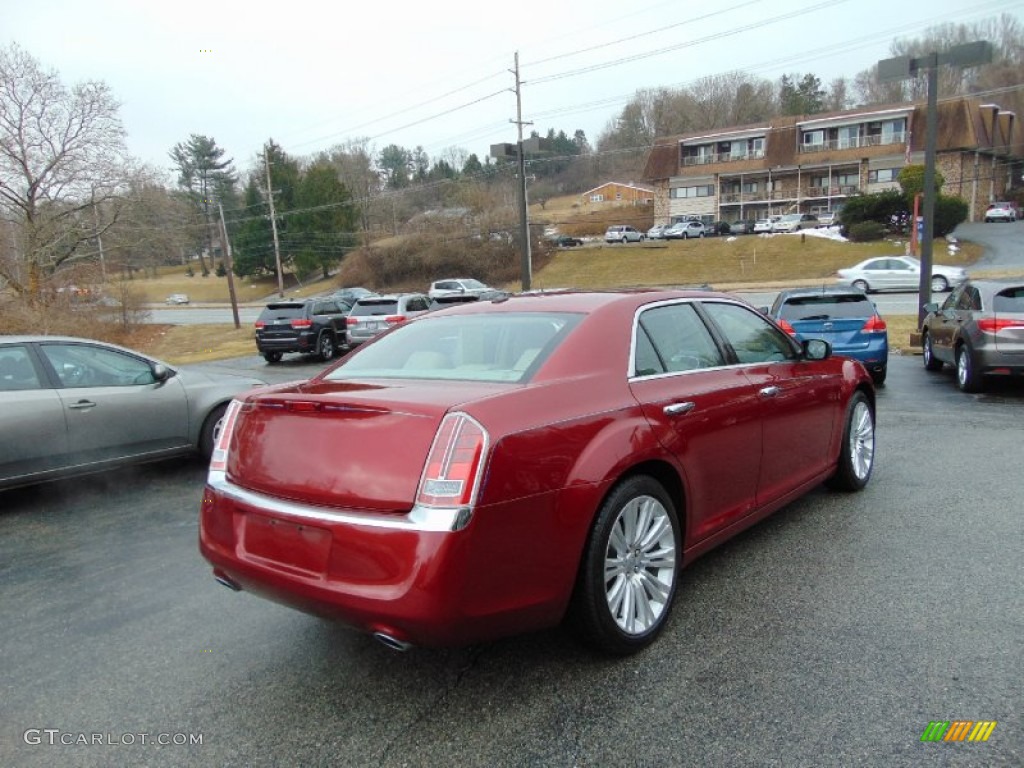 2013 300 C - Deep Cherry Red Crystal Pearl / Dark Frost Beige/Light Frost Beige photo #3