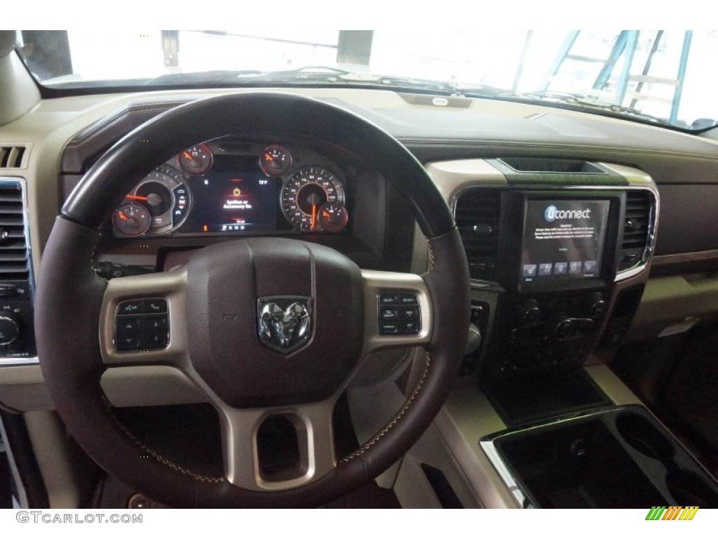 2015 1500 Laramie Long Horn Crew Cab 4x4 - Bright White / Canyon Brown/Light Frost photo #10
