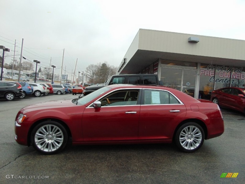 2013 300 C - Deep Cherry Red Crystal Pearl / Dark Frost Beige/Light Frost Beige photo #6