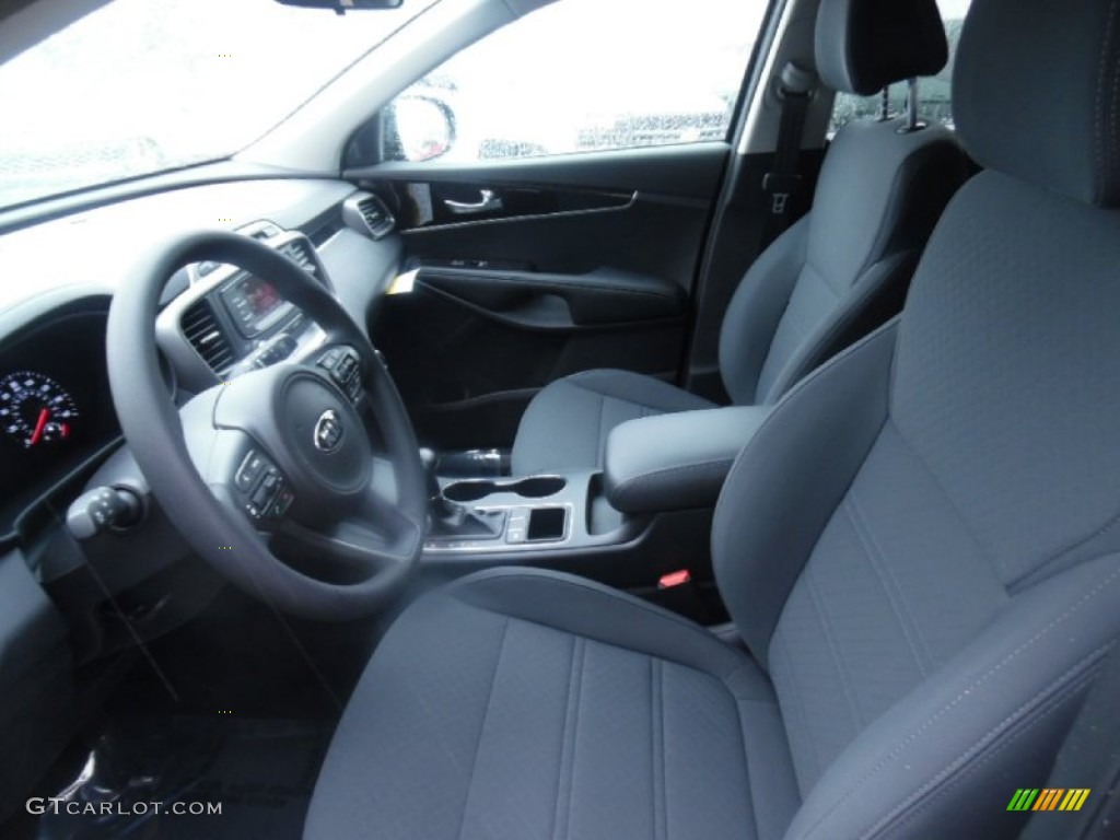 Satin Black Interior 2016 Kia Sorento LX Photo #102559318