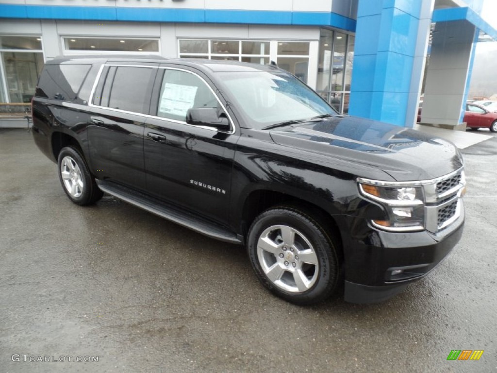 2015 Suburban LT 4WD - Black / Jet Black photo #3