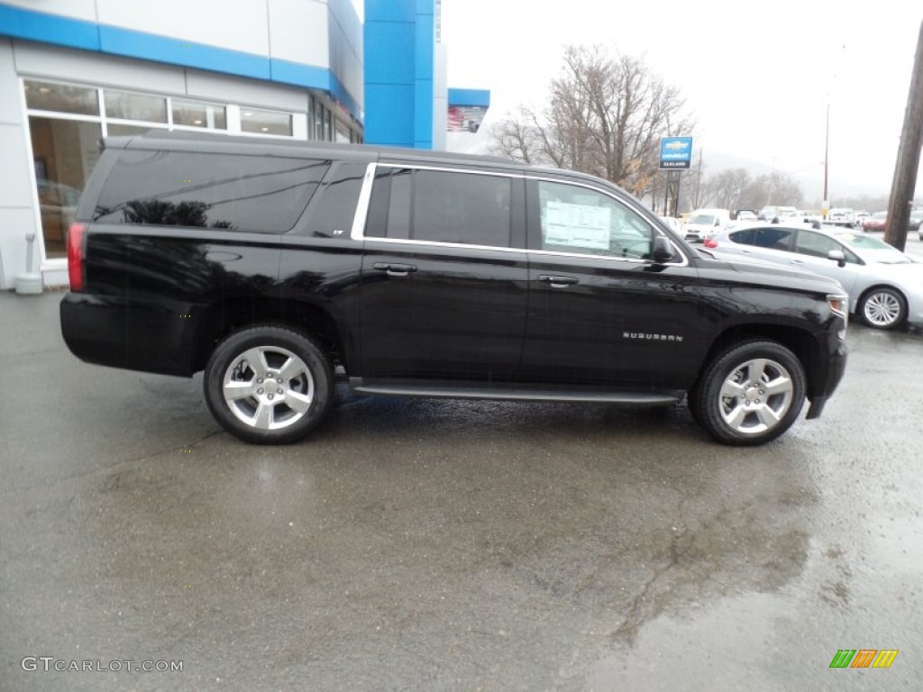 2015 Suburban LT 4WD - Black / Jet Black photo #4