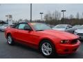 2011 Race Red Ford Mustang V6 Convertible  photo #1